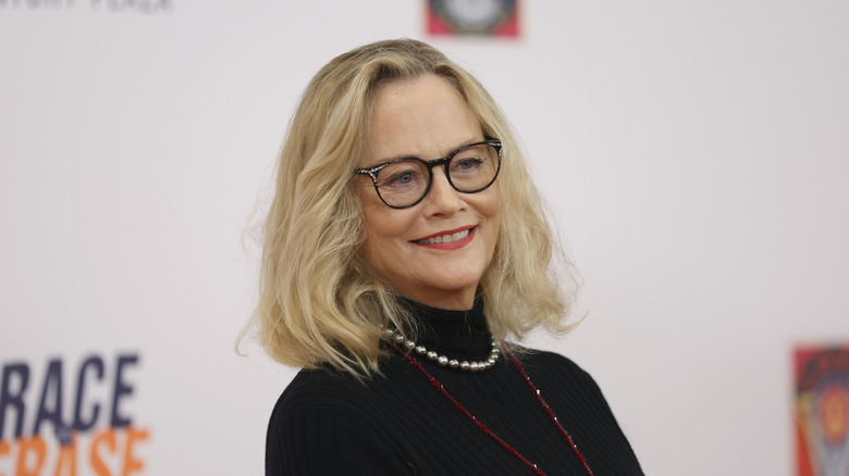 Cybill Shepherd wearing glasses