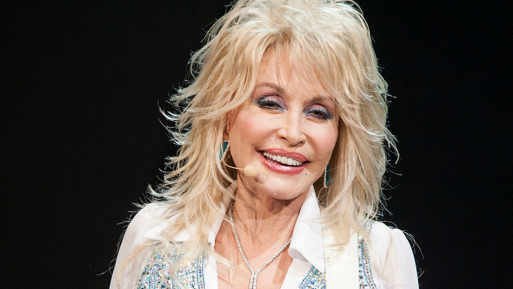 Dolly Parton smiling