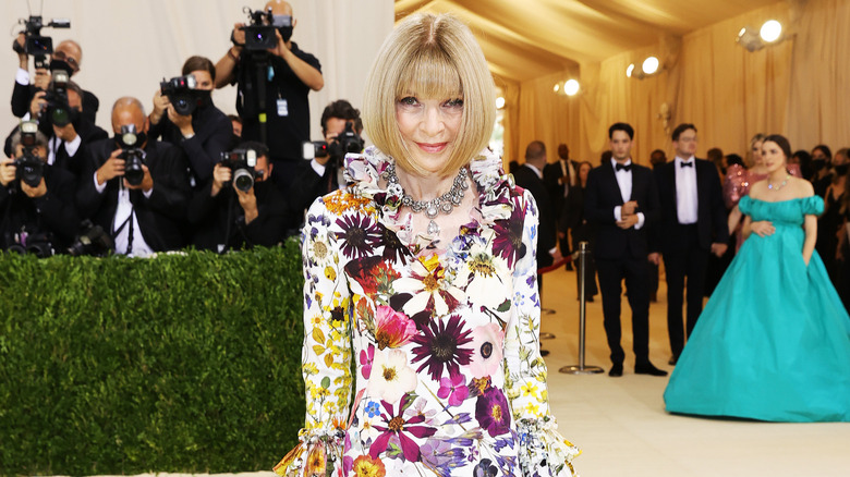 Anna Wintour attending the 2021 Met Gala