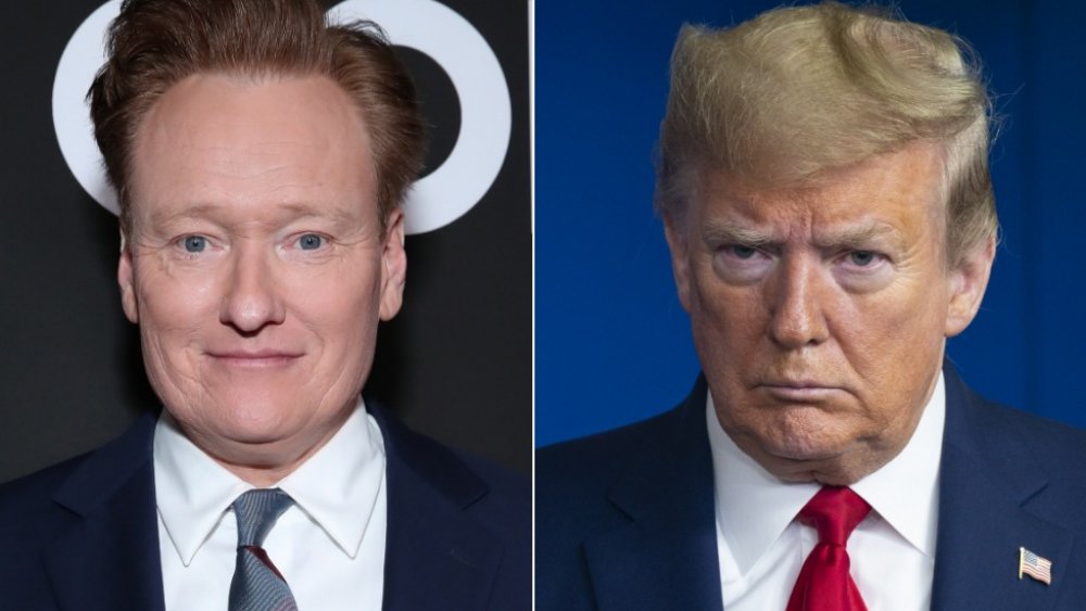 Conan O'Brien and Donald Trump