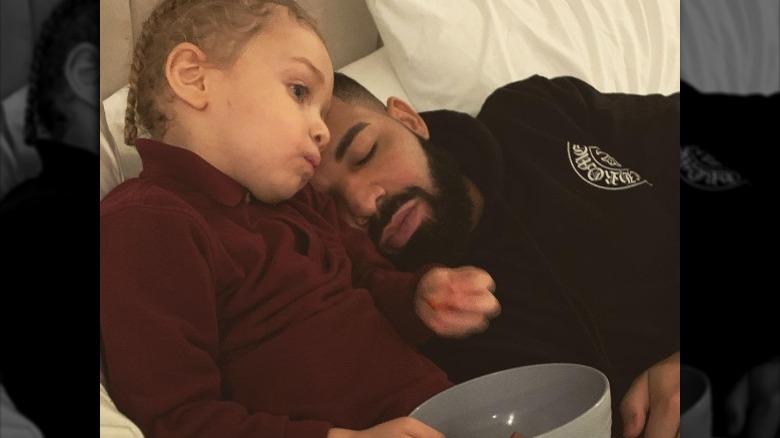 Adonis Graham and Drake sleeping