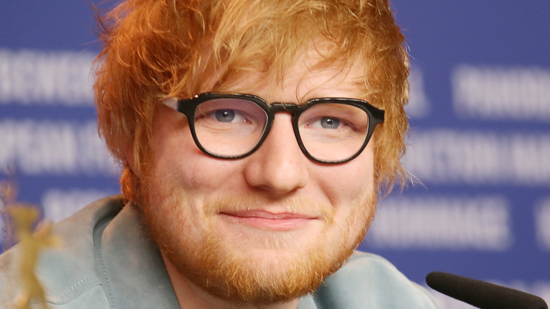 Ed Sheeran smiling