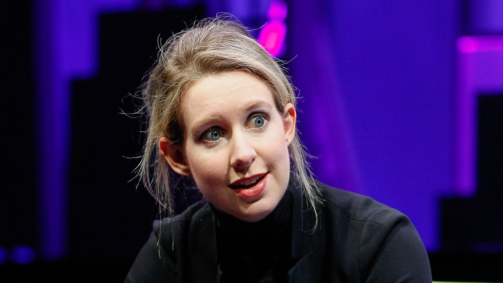 Elizabeth Holmes in a turtleneck