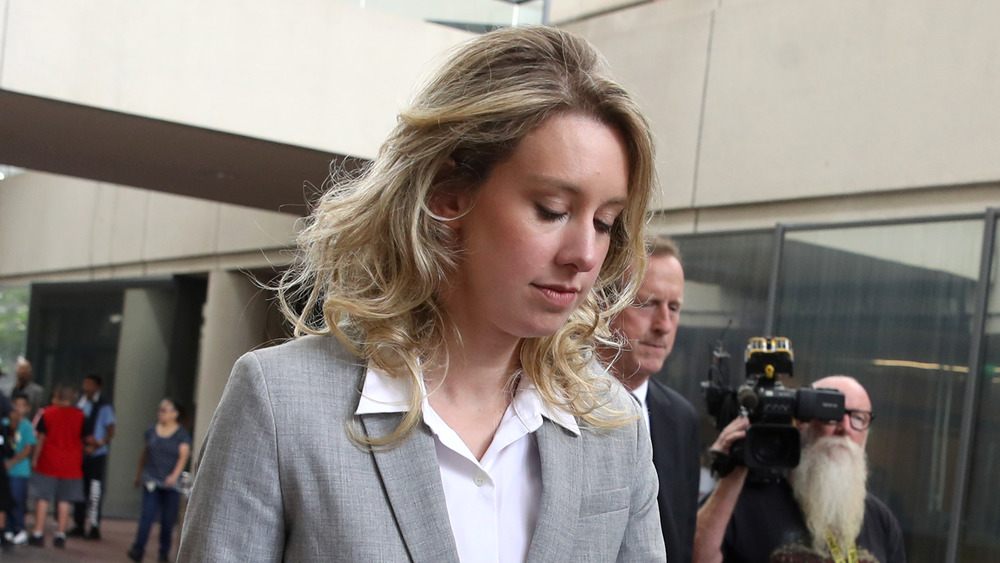 Elizabeth Holmes outside of courthouse