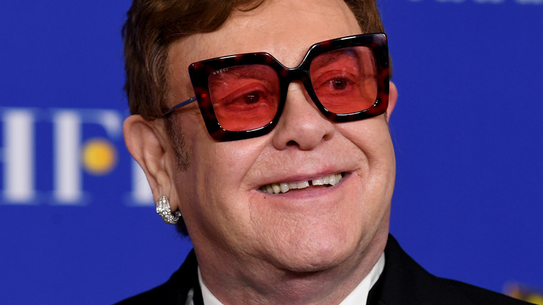 Elton John smiling