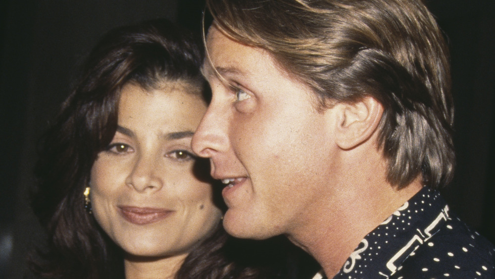 Paula Abdul and Emilio Estevez