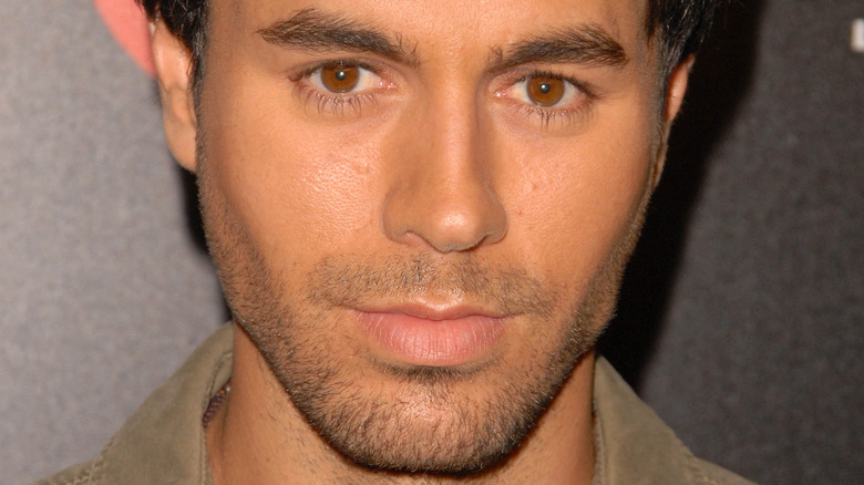 Enrique Iglesias looking serious