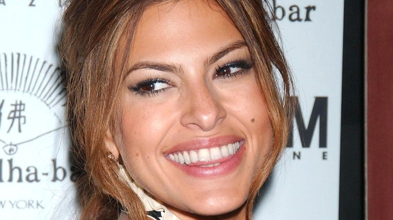 Eva Mendes at a magazine cover party