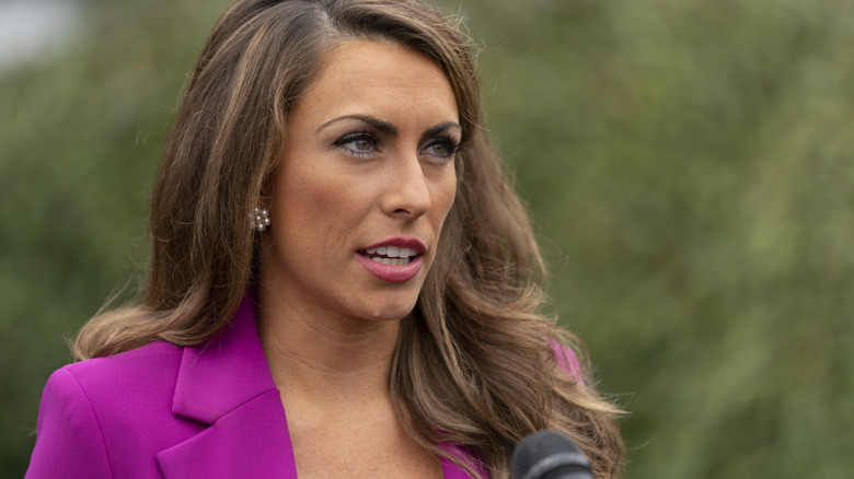 Alyssa Farah speaking at White House 