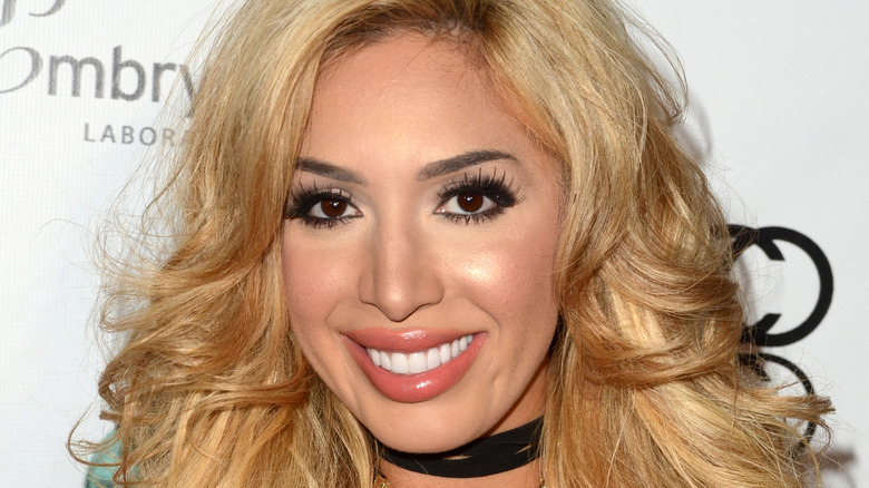 Farrah Abraham smiling on the red carpet