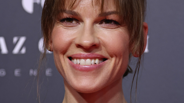 Hilary Swank smiling