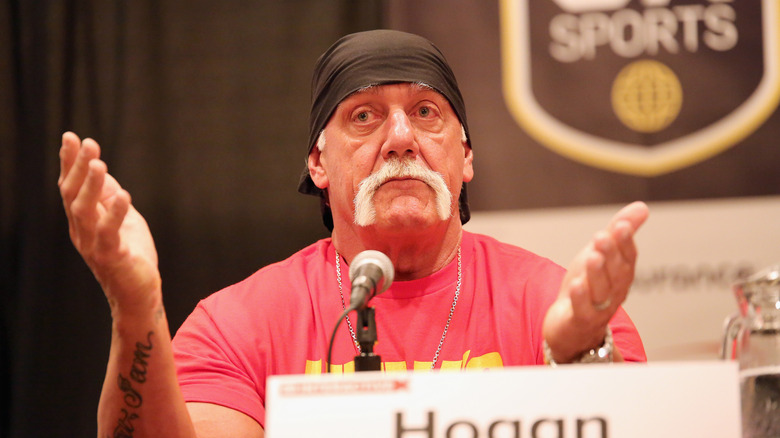 Hulk Hogan looking disturbed