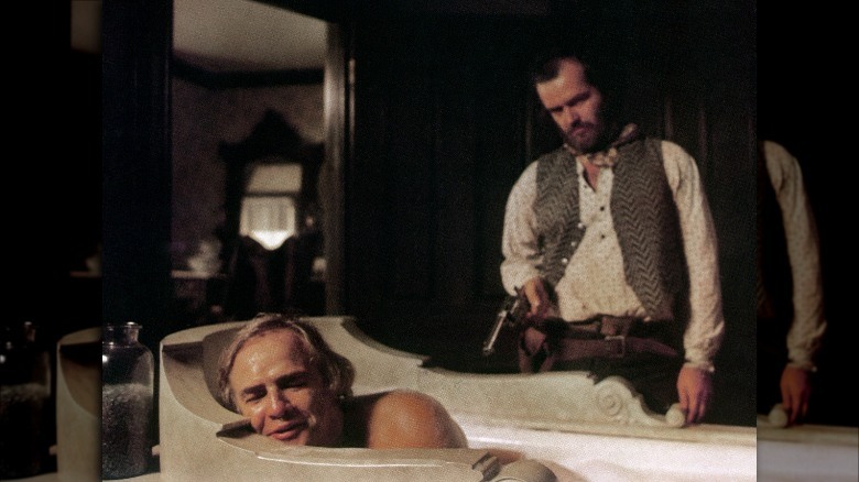 Marlon Brando and Jack Nicholson in The Missouri Breaks.