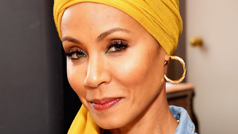 Jada Pinkett Smith wearing a turban