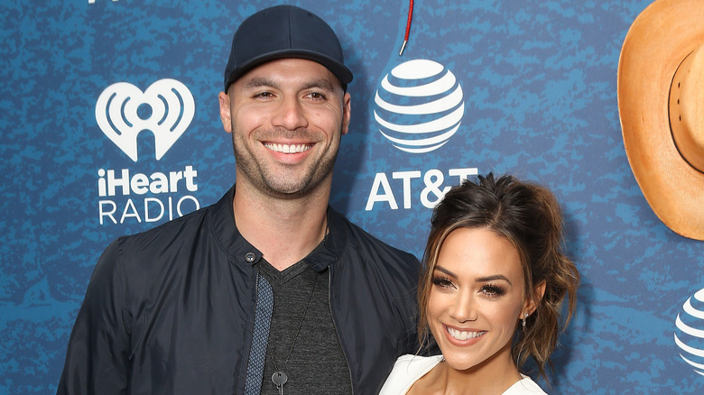 Jana Kramer and Michael Caussin smiling