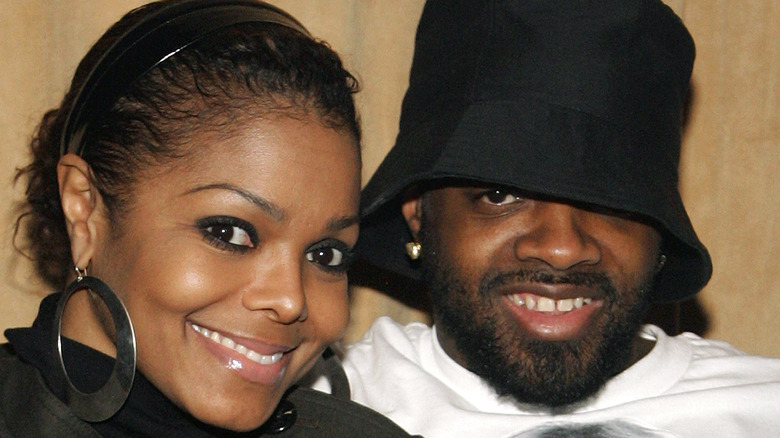 Janet Jackson and Jermaine Dupri smiling