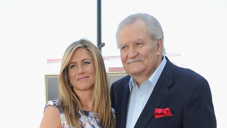 Jennifer Aniston and father John Aniston
