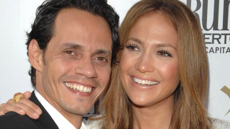 Marc Anthony and Jennifer Lopez smiling