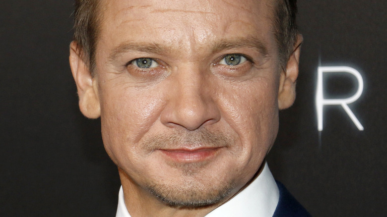 Jeremy Renner posing red carpet