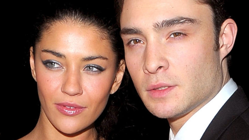 Jessica Szohr and Ed Westwick on the red carpet