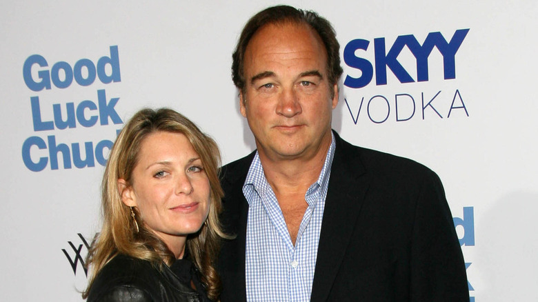 Jennifer Sloan and Jim Belushi at an event 