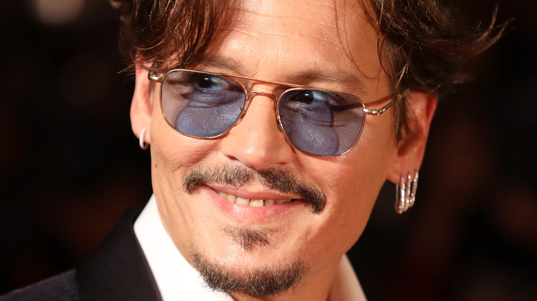 Johnny Depp smiling