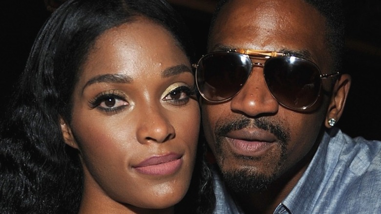 Stevie J and Joseline Hernandez smiling