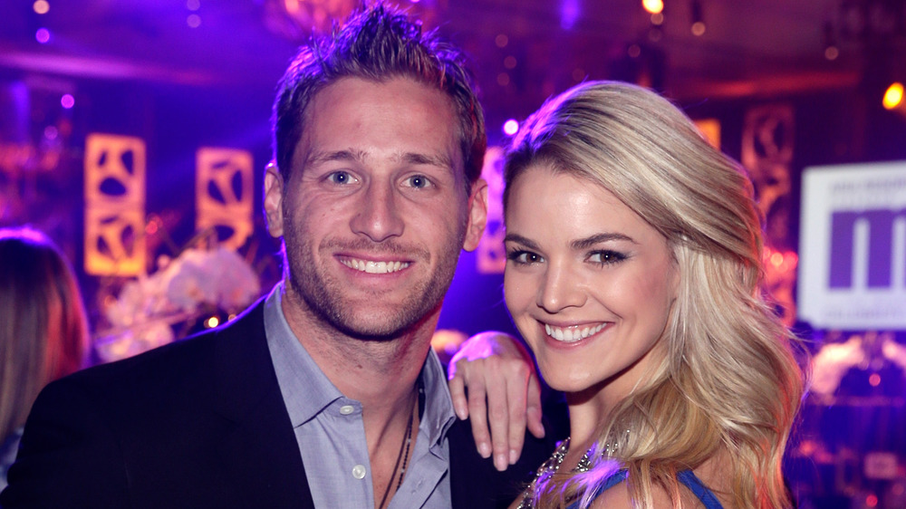 Juan Pablo Galavis and Nikki Ferrell smiling