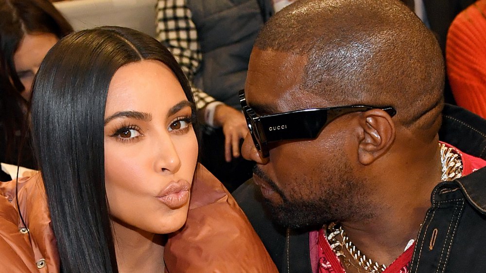 Kanye West and Kim Kardashian 