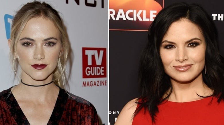 Emily Wickersham posing and Katrina Law smiling 