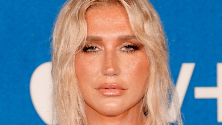 Kesha attends Apple's "Ted Lasso" season two premiere at Pacific Design Center