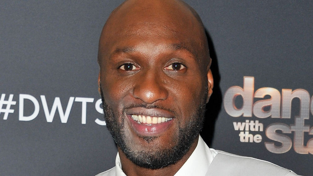 Lamar Odom on DWTS red carpet