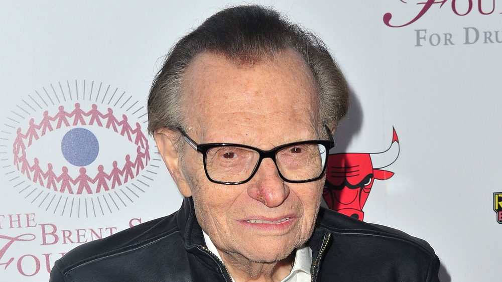 Larry King on a red carpet