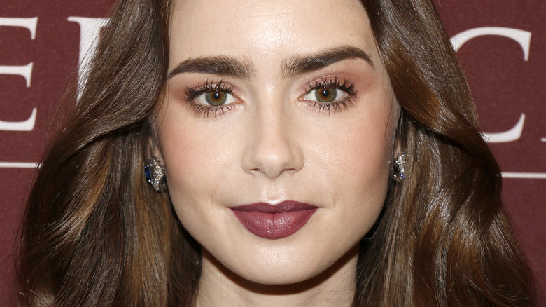 Lily Collins on the red carpet