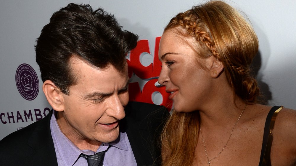 Charlie Sheen and Lindsay Lohan