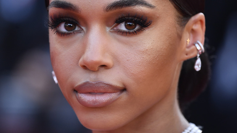 Lori Harvey on the red carpet 