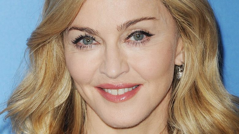 Madonna smiling