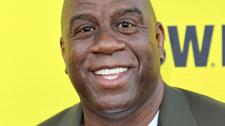 Magic Johnson smiling