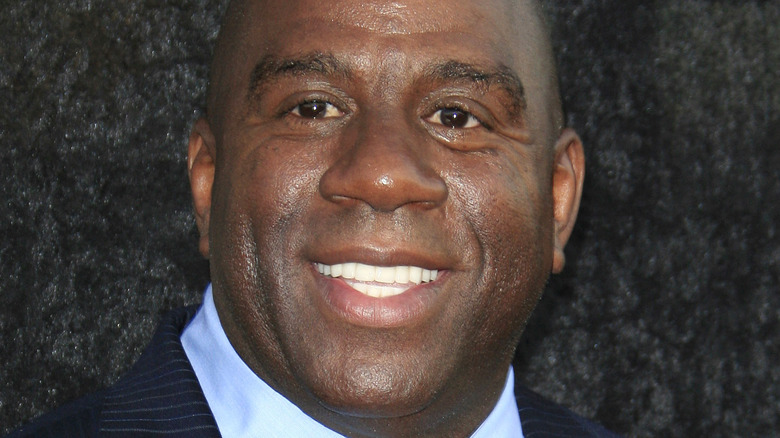 Magic Johnson smiling