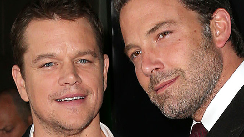 Matt Damon and Ben Affleck on the red carpet