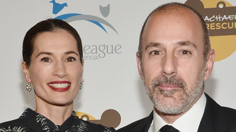 Annette Roque and Matt Lauer