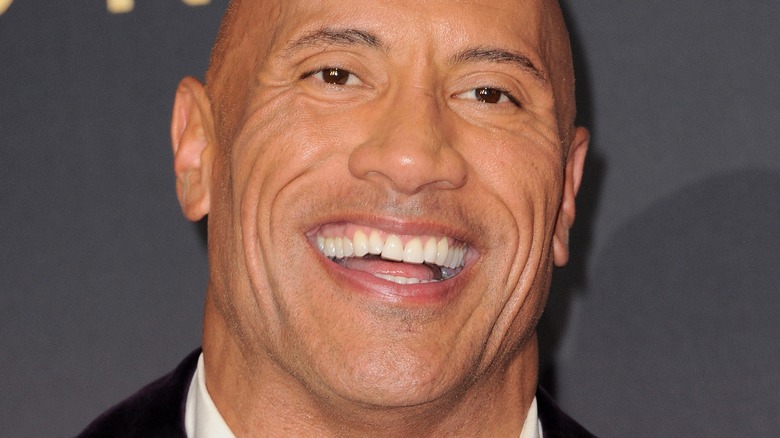 Dwayne Johnson smiling