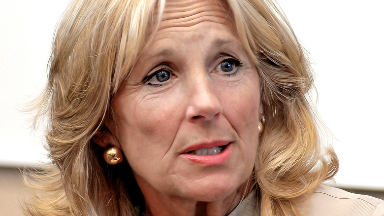 Jill Biden speaking closeup