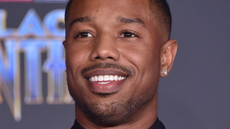 Michael B. Jordan arrives for the 'Black Panther' World Premiere