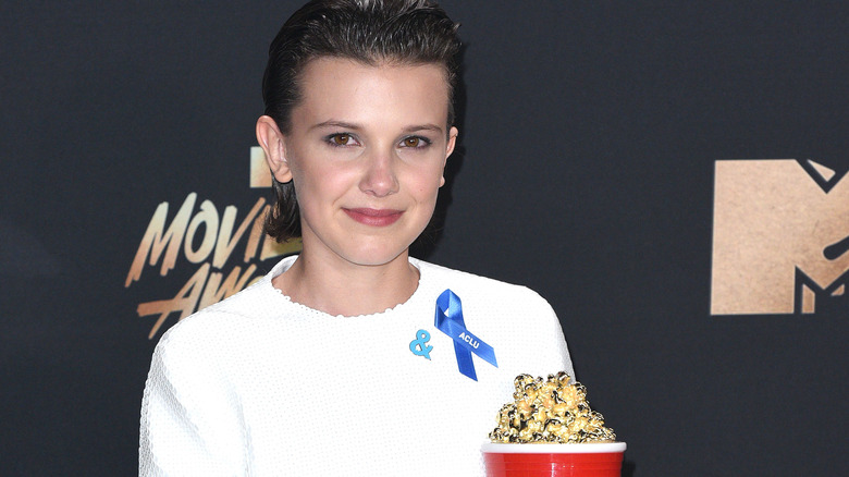 Millie Bobby Brown at the 2017 MTV Movie and TV Awards
