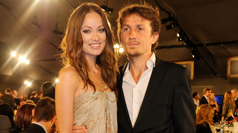 Olivia Wilde and Tao Ruspoli smiling