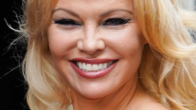 Pamela Anderson smiling