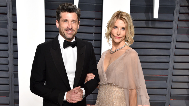 Patrick Dempsey and Jillian Fink smiling