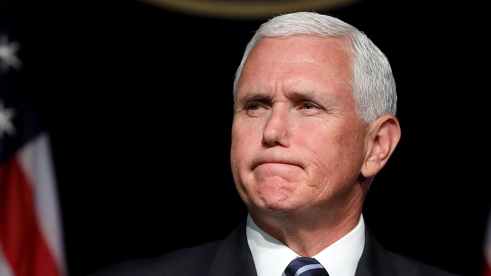 Mike Pence frowning