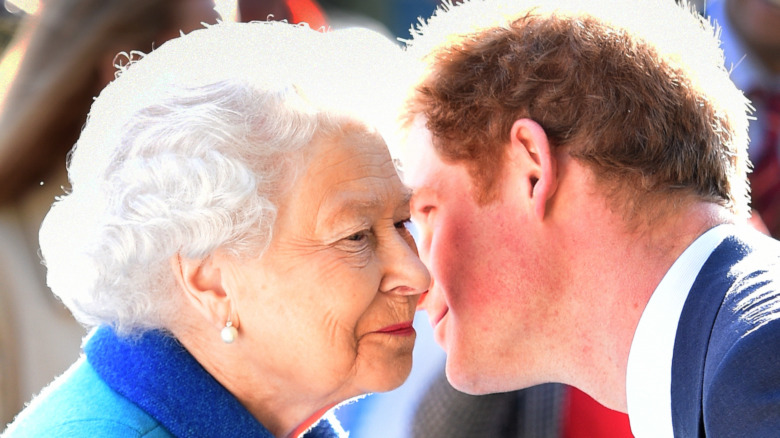 Queen Elizabeth and Prince Harry